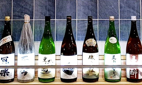 魚と酒「さな田」酒瓶